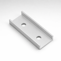 Connecteur de rail de montage solaire en acier inoxydable anodisé pour système de support photovoltaïque, pour carport solaire et toit métallique – Fourniture directe usine
