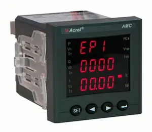 Acrel AMC72-E4/KC 72 Square LED Display 3 phase digital power meter