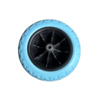 Nouvelle roue de remplacement robuste de 9 pouces pour chariot de plage, pneu en mousse PU antidérapant pour sable et terrain accidenté - STONE