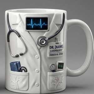 Tazza da Caffè in Ceramica con Logo Personalizzato, Design 3D di Dottori e Infermieri, <span class=keywords><strong>per</strong></span> Regalo Commemorativo - Product Image 3