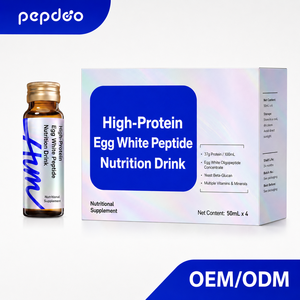 Boisson Nutritionnelle Liquide Orale au Collagène Tripeptide Riche en Protéines, Antioxydante, Marque Blanche, OEM ODM, 50mL, Sans Produits Laitiers, Faible Teneur en Sucre, Complément Alimentaire - Product Image 1