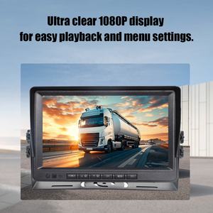 ระบบจัดการยานพาหนะด้วยวิดีโอ AHD ขนาด 9 นิ้ว <span class=keywords><strong>กล้อง</strong></span>ติดรถบรรทุก รถพ่วง จอภาพ ชุดกล้องถอยหลัง กระจกมองหลังพร้อมกล้อง - Product Image 5