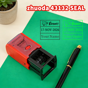 Timbro Autoinchiostrante Personalizzato con Data e Testo (Anno, Mese, Giorno Regolabili) Testo Personalizzato in Plastica Disponibile in Diversi <span class=keywords><strong>Colori</strong></span> - Product Image 6