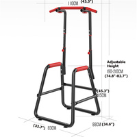 Maison Power Tower Barres parallèles Fitness Heavy Duty Dip Bar Station Pull up Bar