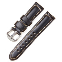 Bracelet de montre vintage en cuir véritable 22mm 24mm 26mm, bracelet de montre en cuir de vache italien à changement de couleur pour Panerai