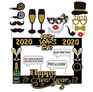 27 pezzi grande punto di felicità cinese nuovo anno 2026 anno della cabina fotografica del ratto Kit di oggetti di scena 2026 felice anno nuovo - Product Image 2