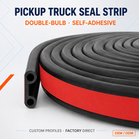 Bande d'étanchéité en caoutchouc pour porte de camionnette, étanche, en EPDM, en forme de D, autocollante, pour Ford F-150