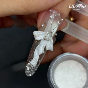 New Arrivals Shimmer Diamond Glitter Wedding Nail Decorative White Flash Diamond Glitter - Product Image 4