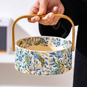 Exquisite Keramik korb Einweg-Obst teller im französischen Stil für den Wohnzimmer-Couch tisch Nachmittags tee Snack - Product Image 3