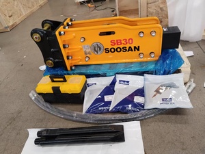 Casse-roche hydraulique à chape ouverte SB30, état neuf, composants essentiels complets, pour mini-excavatrice de 2 à 4,5 tonnes, travaux de démolition - Product Image 5