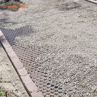 Grille en polyéthylène haute densité (HDPE) stabilisée aux UV, perméable et robuste, pour le renforcement des allées et les solutions de stationnement vert