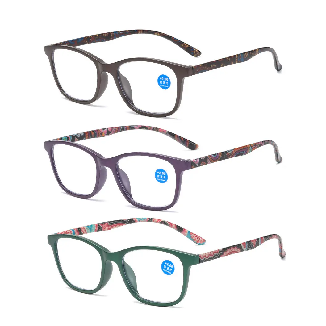 FANXUNTY137新しいファッション超軽量エレガントアンチブルー抗疲労老眼鏡便利な中年高齢者老眼