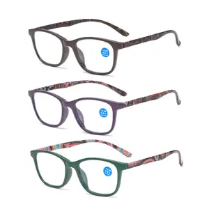 FANXUN TY137 nueva moda ultraligero elegante Anti-azul antifatiga gafas de lectura convenientes presbicia de mediana edad ancianos