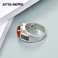 Zultanite Edelsteen Ringen voor Mannen Solitaire 925 Sterling Zilver Gemaakt Kleurverandering Ovaal Geslepen Diaspore Ring Geschenken Fijne Sieraden
