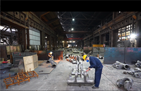 Base de machine-outil CNC en acier moulé robuste de qualité industrielle ZG230-450, grande base de moulage testée UT MT