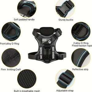 Özel Pet koşum lüks taktik köpek koşum seti göğüs köpek 1000D naylon kamuflaj köpek koşum seti - Product Image 5