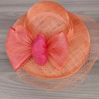 Chapeaux pour femmes à la mode, à large bord, en sinamay, pour le Kentucky Derby, chapeaux de fête, chapeaux d'église pour femmes élégantes et chics, Derby