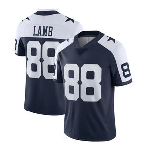 3 Джордж Pickens 88 CeeDee ягненок 11 Мики Парсонс 4 дак Прескотт 7 тревон диггс Даллас Высококачественная сшитая футбольная майка - Product Image 4