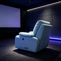 Fauteuil inclinable électrique de style européen, fauteuil individuel pour home cinéma, canapé de loisirs fonctionnel pour salon, vente en gros