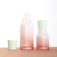 Ensemble de cosmétiques de luxe en gros, flacons en verre, impression sur écran, pulvérisateur à pompe, emballage de haute qualité pour crème de soin de la peau