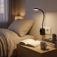 Lampe de lecture murale portable pour chambre d'hôtel moderne, avec contrôle tactile CCT flexible, prise murale, type C, lumière de nuit