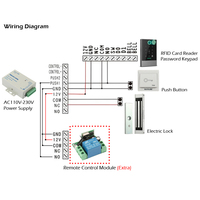 Kit de Sistema de Control de Acceso con Control por Aplicación TTlock, Cerradura Magnética Eléctrica de 180KG/280KG + Teclado con Contraseña para Abrir Puertas
