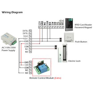 TTlock APP <strong>Control</strong> <strong>Access</strong> <strong>Control</strong> <strong>System</strong> Kit 180KG/280KG Electric <strong>Magnetic</strong> <strong>Lock</strong> + Password Keypad Gate Opener - Product Image 2