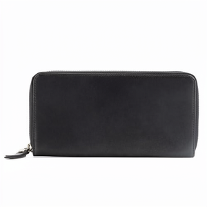 Large Leather Wallet RFID Protection Elegant Women's Coin <b>Purse</b> Card Bill Compartments Zipper Closure Leather - Product Image 1