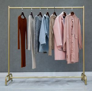 Espositore per Abbigliamento da Terra in Ferro dal Design Nordico Semplice, con Ruote Mobili e Rivestimento a Polvere, per Negozi di Abbigliamento <span class=keywords><strong>Donna</strong></span> e Bambino - Product Image 3