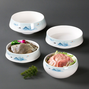 Bol de tripe de bœuf, d'intestin d'oie et d'intestin de canard spécial Hot Pot Xiangyuanmei ; Tripe de bœuf commerciale imitation porcelaine - Product Image 1