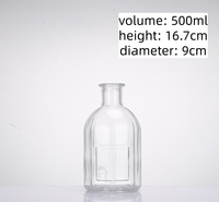 Diffuseur d'huiles essentielles personnalisé en verre écologique avec bâtonnets de roseau, flacon de luxe pour aromathérapie