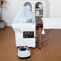 Bassin de lavage de cheveux mobile et portable de luxe pour salon, avec réservoir d'eau intégré, sans plomberie, pour spa capillaire - Entrepôt UE