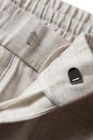 Pantalon décontracté pour homme en lyocell et lin, coupe droite décontractée, taille élastique, poches latérales, léger et respirant, style décontracté