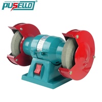 Meuleuse d'établi PUSELLO 250W 125mm 3000 tr/min, outil de meulage électrique à double roue pour le polissage et l'affûtage des métaux