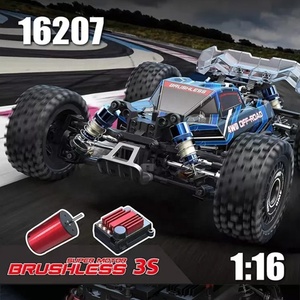 Hyper <span class=keywords><strong>Go</strong></span> 16207 1/<span class=keywords><strong>16</strong></span> pièces métalliques en alliage électrique 4Wd 62Km moulé sous pression choc hydraulique radiocommande voiture camion sans brosse 4X4 Rc Buggy - Product Image 3
