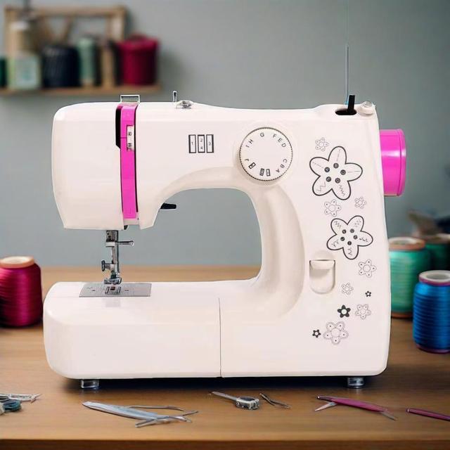 JUKKY JK1216 Household Multi-Function Sewing Machine Automatic with Engine Mechanical Operation for Clothing and Overalls