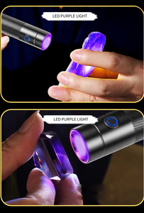365nm đèn nhận dạng vật nuôi màu tím đèn Blacklight sạc led <span class=keywords><strong>2</strong></span> chế độ với <span class=keywords><strong>Laser</strong></span> ngoài trời đèn pin - Product Image 4