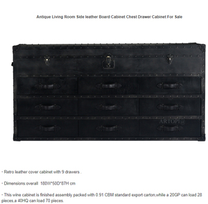 Antico Salotto in pelle Lato Bordo Armadio Cassettiera Armadio Per La <span class=keywords><strong>Vendita</strong></span> - Product Image 2
