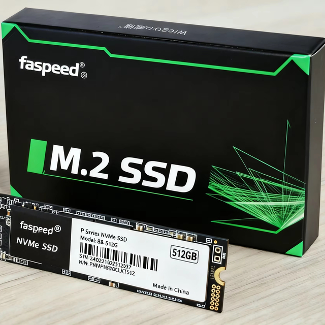 Faspeed NVMe M.2 Internal SSD PCIe Gen3 TLC 3D NAND 2280 Laptop 2000MB/s Read 1600MB/s Write Wireless 3-Year Warranty