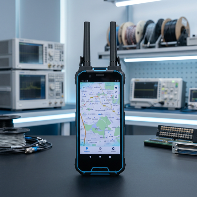 Professional 100-6000MHz Full Band Omni Antenna Handheld with Real-time Positioning Display Wireless Signal Detector