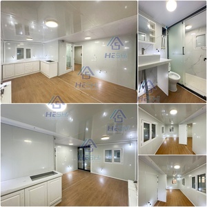 Maison préfabriquée en conteneur extensible de 30 pieds, 2 chambres, mobile, empilable, clé en main, pour ferme, ranch, ou espace rural, résistante au vent jusqu'à 150 km/h - Product Image 4