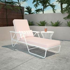 Meubles d'extérieur sur mesure, chaises longues de jardin modernes en métal de style platonique pour le bord de la piscine - Product Image 2
