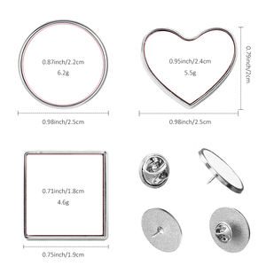 特注ブランク昇華金属ピンバッジ亜鉛合金プロモーションラペルピンバルク卸売り - Product Image 5