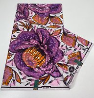 Grand Dutch Wax de bonne qualité, tissus imprimés Java en coton 100% hollandais du Nigeria pour la confection de designs batik tendance pour mariage
