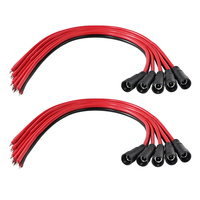 Câble d'alimentation DC 12V 5,5 mm x 2,1 mm avec connecteur mâle-femelle pour caméra de sécurité CCTV, bande LED, DVR, bricolage