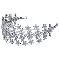 Tiare en Zircon, couronne royale, princesse pour mariage, accessoires de cheveux, Design Unique, RE4148
