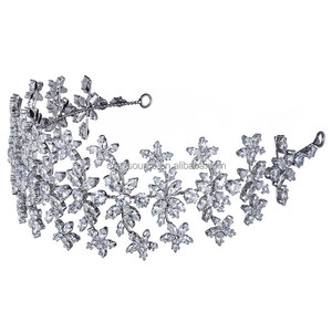 RE4148-tiara de princesa con zirconia cúbica para mujer, accesorios para el cabello para novia - Product Image 6