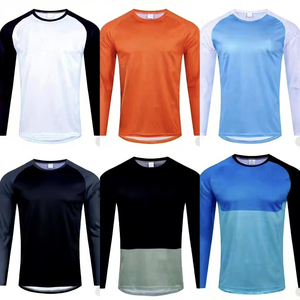 Maglia da Uomo Personalizzata per Corse Automobilistiche a Maniche Lunghe Jersey da Moto con Girocollo Eco-Friendly ad Asciugatura Rapida - Product Image 1