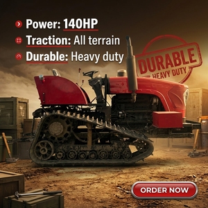 Tractor Agrícola de Doble Vía con Motor LAIDONG de 140HP, Gran Depósito de Combustible y <span class=keywords><strong>Cambio</strong></span> de Velocidad Continuo para Agricultura Transfronteriza - Product Image 1