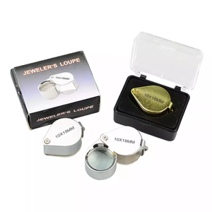 Pocket Glass Metal Sieraden <span class=keywords><strong>Loupe</strong></span> 10X20X30X21Mm Juweliers Eye Vergrootglas Vergrootglas <span class=keywords><strong>Loupe</strong></span> Lus - Product Image 3